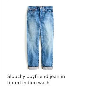 NWOT J. Crew Point Sur Slouchy Boyfriend Jeans